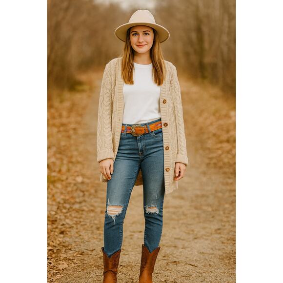 Driftwood SZ 26 Gizelle Women's Distressed Denim Jeans - Picture 1 of 7